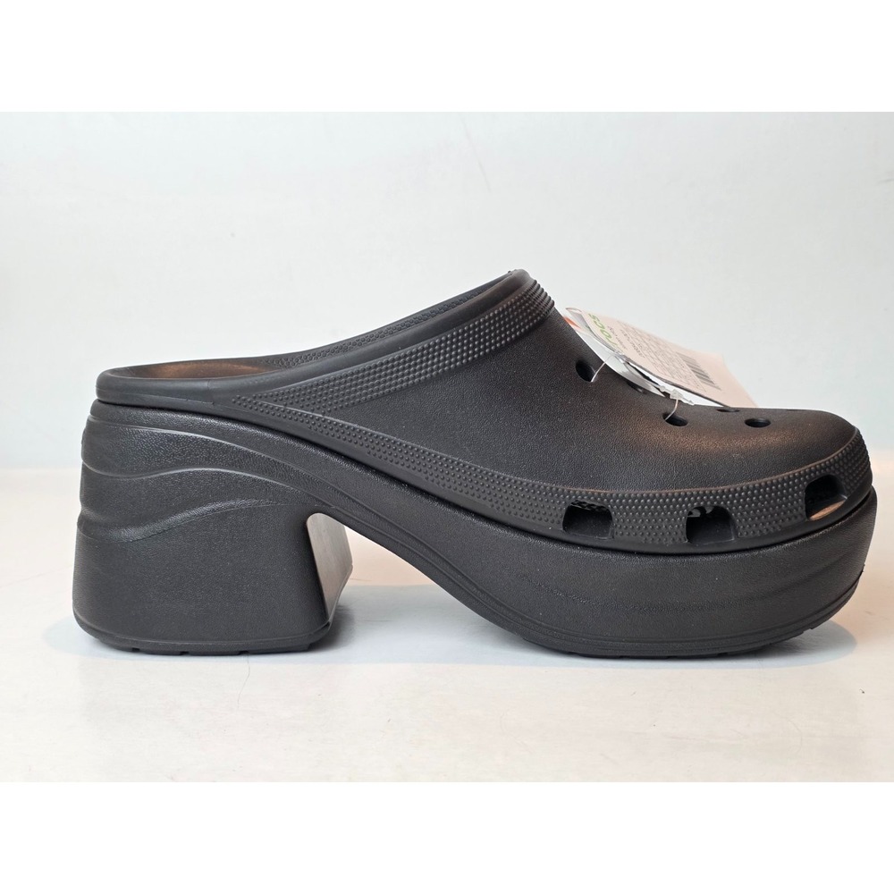 Crocs Siren Clog Men's Size 12 EU 46-47 Black Hyper Heel Platform Slip On Shoes - Picture 3 of 13